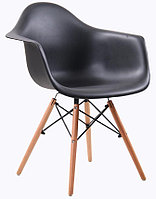 Стул с подлокотниками EAMES WOOD черный