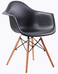 Стул с подлокотниками EAMES WOOD черный