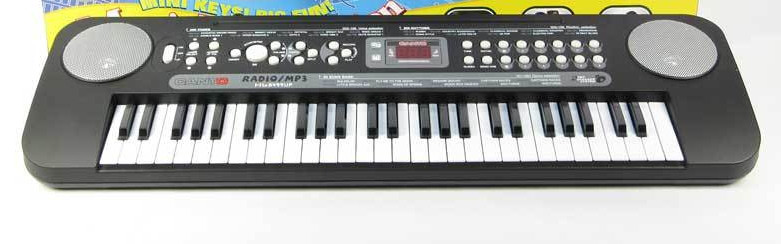 Детский синтезатор Canto 5499 c радио и USB, 54 клавиши, от сети и батареек - фото 2 - id-p55504857