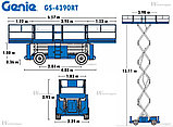 Аренда ножничного подъёмника Genie GS-4390 дизельного 15 метров, фото 3