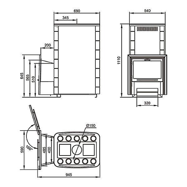 Печь банная Термофор (TMF) Inox БСЭ ЗК Иллюминатор антрацит НВ - фото 2 - id-p82366697