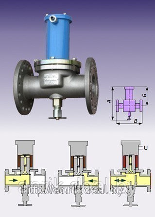 СЕНС DN15PN25-НЗ клапан Ду15, Рпр. = 0 25 бар; Робр. = 0 12 бар. Нормально-закрытый. Герм. кл. "А" - фото 1 - id-p1885937