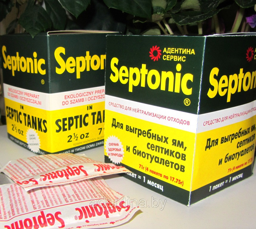 Средство для выгребных ям, септиков, туалетов , биоактиватор Septonic На 4 месяца. - фото 5 - id-p3964283