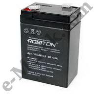 Аккумулятор для ИБП Robiton 6V/4.5Ah VRLA6-4.5, КНР - фото 1 - id-p63386911