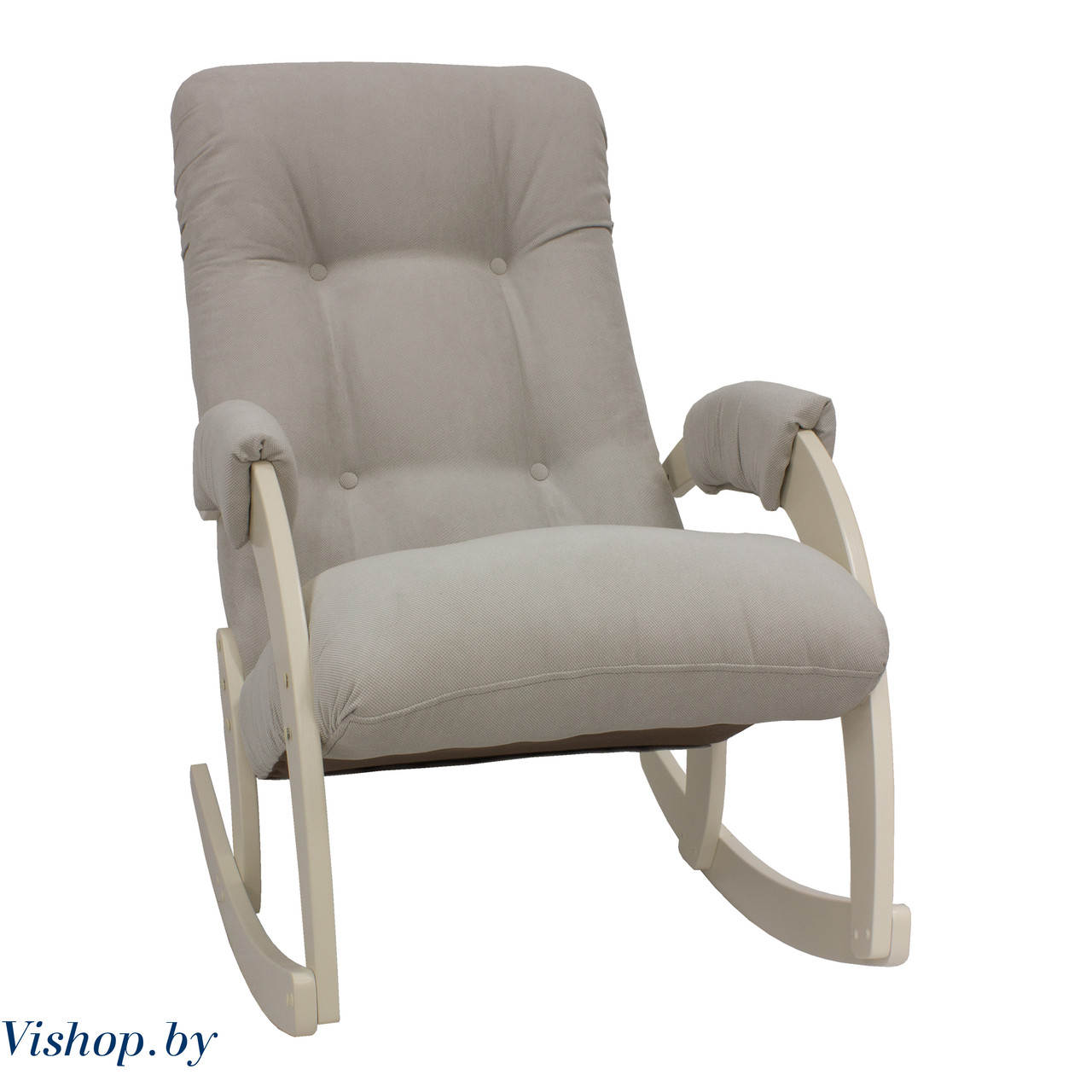 Кресло-качалка Модель 67 Verona Light Grey сливочный - фото 1 - id-p82371623