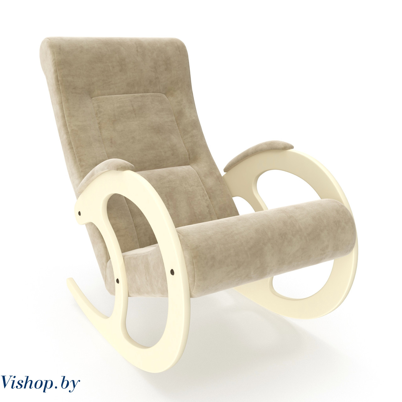 Кресло-качалка Модель 3 Verona Vanilla сливочный - фото 1 - id-p82371719