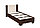 Кровать односпальная Аврора-90 венге/дуб молочный, фото 2
