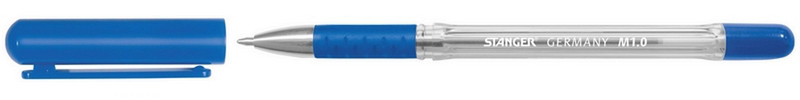 Ручка шариковая STANGER M1.0 Softgrip синяя (цена с НДС)