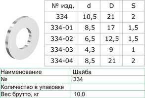 Шайба 334 