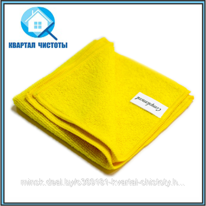 Салфетка из микрофибры 30х30см 220 г/м2 Complement желтая РФ