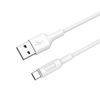 Кабель USB Type-C Hoco X25 Soarer Charging Cable 1м белый