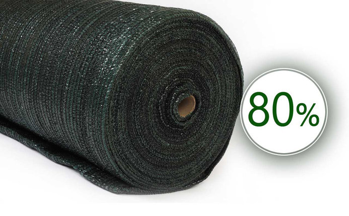 Сетка защитная затеняющая 80%, 2х25 м. (50 м2) зеленая, фото 2