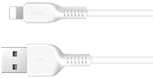 Кабель USB HOCO X13 Lightning iPhone 1m белый - фото 2 - id-p82380859