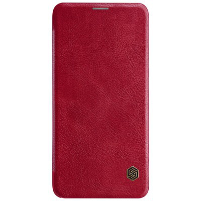 Кожаный чехол Nillkin Qin Leather Case Красный для OnePlus 6 - фото 1 - id-p82381922