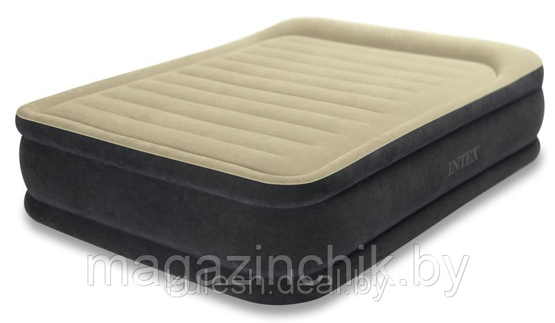 Надувная двуспальная кровать Intex 64408 Queen Premium Comfort с встроенным электронасосом 152*203*46см - фото 3 - id-p3967052