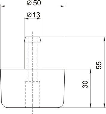 Опора мебельная 517 - фото 2 - id-p82402394