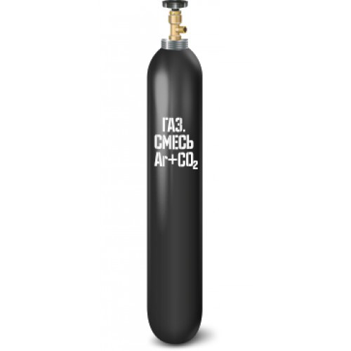 Стальной газовый баллон 40 литров (новый) Сварочная смесь - фото 1 - id-p82408046