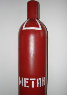 Стальной газовый баллон 50 литров (новый) метан - фото 1 - id-p82408112