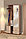 Прихожая Кармен-1 с зеркалом венге/вудлайн кремовый, фото 3