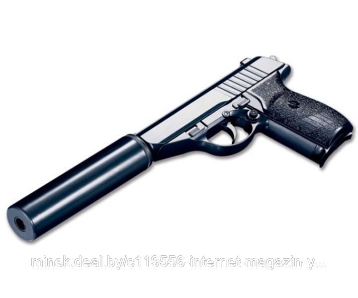 Модель пистолета G.3 Walthe PPS с глушителем (Galaxy)