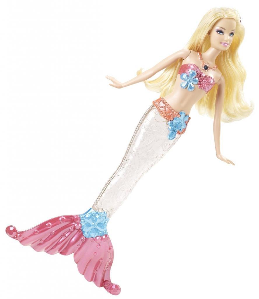 Кукла Радужная Русалка со светящимся хвостом аналог Barbie Rainbow Lights Mermaid Doll - фото 1 - id-p82409555