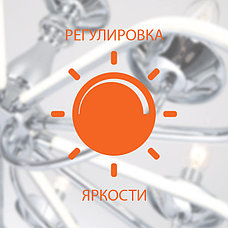 Светодиодный настенный светильник с хрустальной крошкой 90060/1 хром Brilliance Eurosvet, фото 3