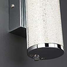 Светодиодный настенный светильник с хрустальной крошкой 90060/1 хром Brilliance Eurosvet, фото 3