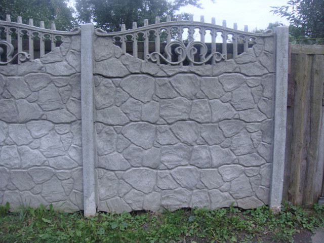 Забор железобетонный "Булыжник", "Скола" - фото 3 - id-p59231556