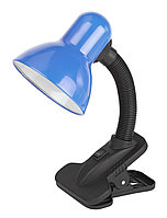 Настольный светильник на прищепке ЭРА N-102-E27-40W-BU синий