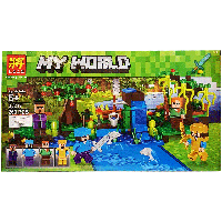 Конструктор Lele My World 33217 У воды 4в1 (аналог LEGO Minecraft) 260 деталей