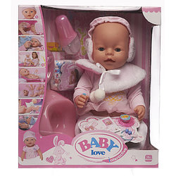 Кукла-пупс интерактивная Baby Love в наушниках 8 функций BL010A/B
