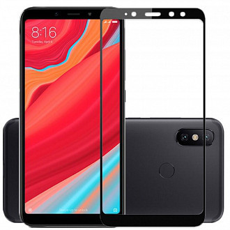 Защитное стекло Full-Screen для Xiaomi Redmi S2 черный (полноразмерное)