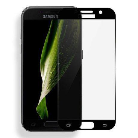 Защитное стекло Full-Screen для Samsung Galaxy J7 (2017) J730 черный (5D-9D с полной проклейкой) - фото 2 - id-p82477757
