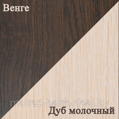 Двухъярусная кровать Крепыш 5 с лестницей-комодом в цвете венге/дуб молочный - фото 2 - id-p62038174