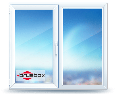 Окно ПВХ brusbox 1140×1400