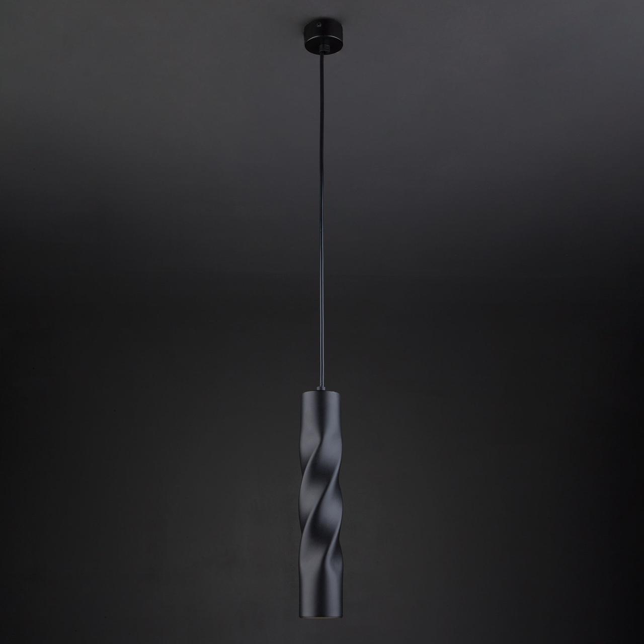 Светодиодный подвесной светильник 50136/1 LED черный Scroll Eurosvet - фото 5 - id-p82479845