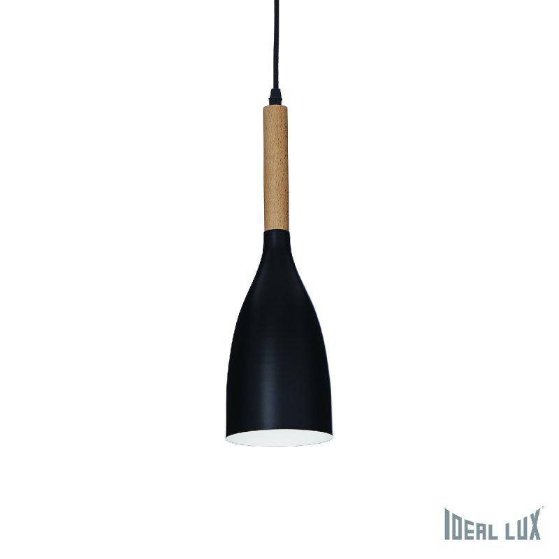 Подвесной черный светильник IDEAL LUX 110752 MANHATTAN SP1 NERO - фото 1 - id-p82495165