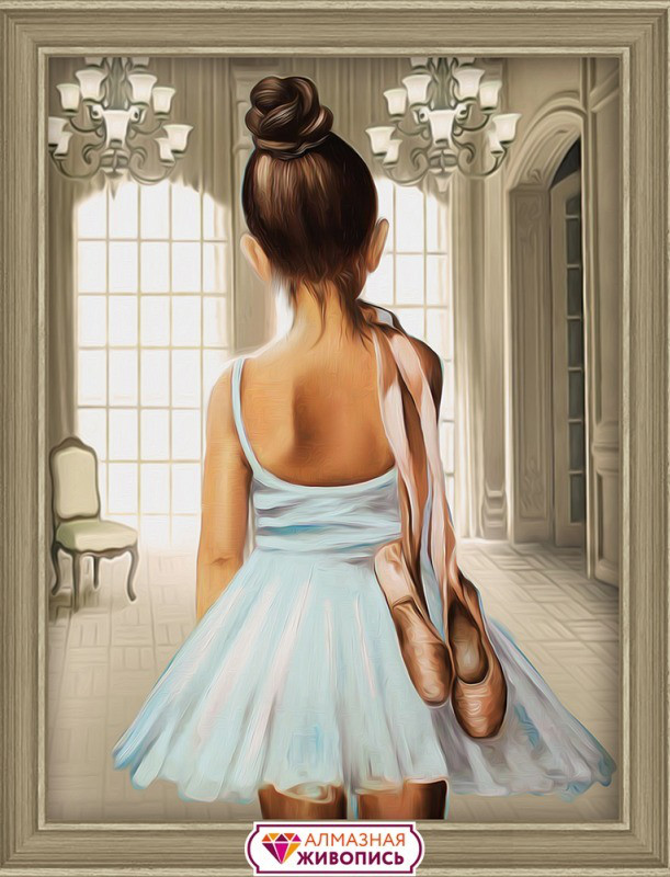 Картина стразами "Юная балерина" - фото 1 - id-p82495601