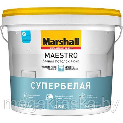 Краска «marshall maestro» белый потолок люкс 4,5л., фото 2