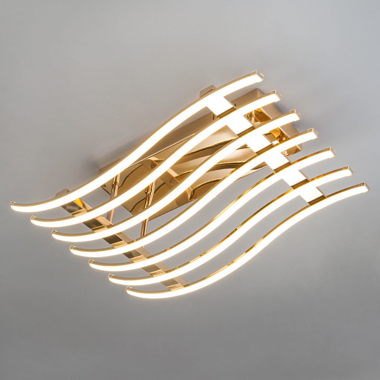Светодиодный потолочный светильник 90091/7 золото Avery Eurosvet - фото 1 - id-p82515717