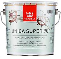 Лак яхтный уретано-алкидный  tikkurila unica super (уника супер) полуматовый 0,9л. ГЛЯНЦЕВЫЙ, 2,7л.