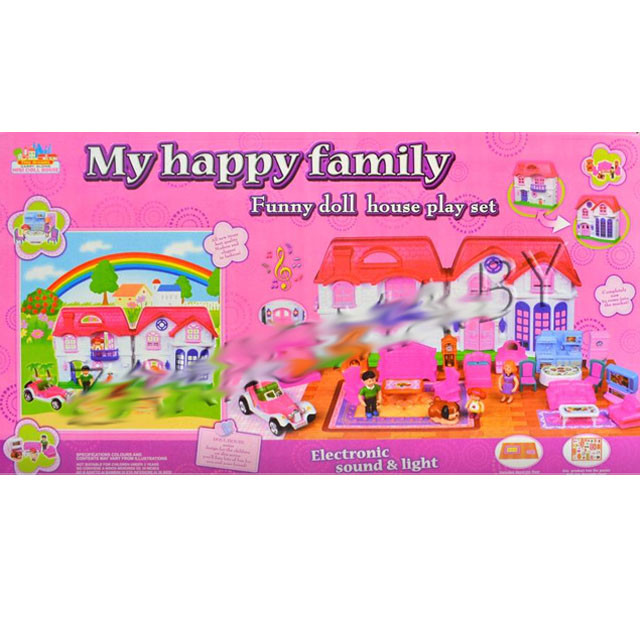 Домик с куклами и мебелью My Happy Family 8031 (свет, звук) - фото 5 - id-p82516066