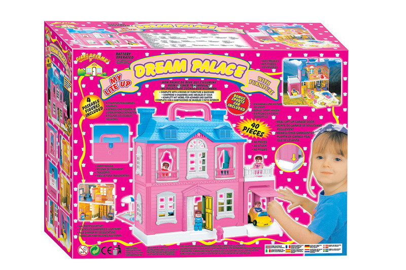 Дом для кукол "Dream Palace" со светом 40 предметов - фото 2 - id-p82585436