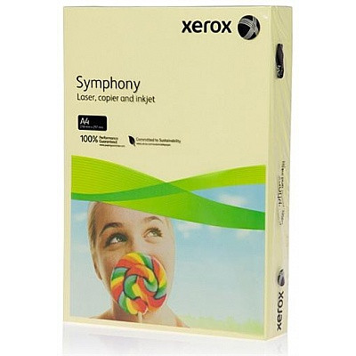 Бумага XEROX Symphony "бледно-желтый" A4, 80г/м2, 500л.