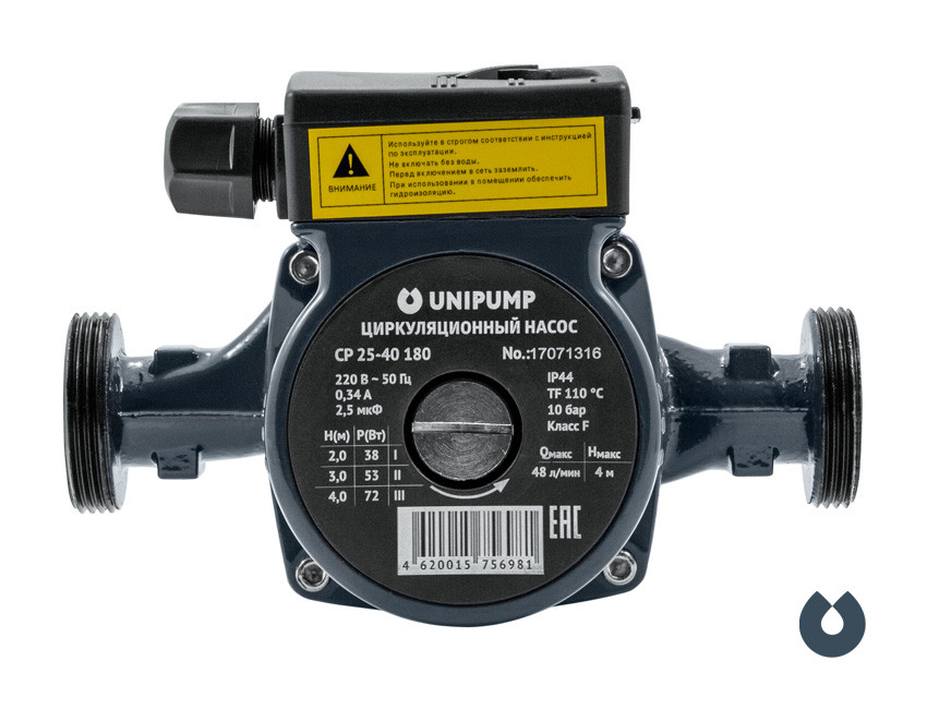 Циркуляционный насос UNIPUMP CP 25-40/130 - фото 1 - id-p82654279