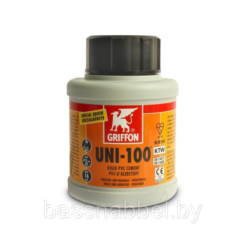 Клей GRIFFON UNI-100 250 ml для труб и фитинга НПВХ клеевое соединение