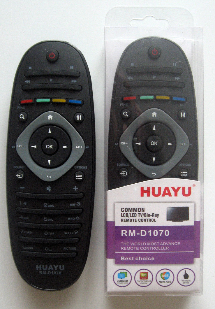 Пульт Huayu for Philips RM-D1070 LCD LED TV универсальный - фото 1 - id-p80832013