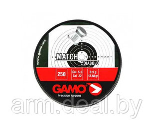 Пули для пневматики 5,5 мм 1.0 гр "GAMO Match" (250шт.)