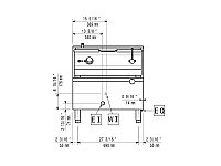 Сковорода электрическая опрокидывающаяся 900 серии ELECTROLUX E9BREHDOFM, 391146