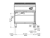 Сковорода газовая 900 серии ELECTROLUX E9MFGHDIO0, 391142